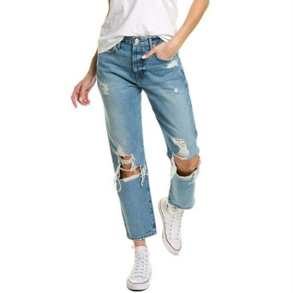 Frame Women's Jeans Le Original High Rise Slim Straight Leg Jeans Sunkissed 25